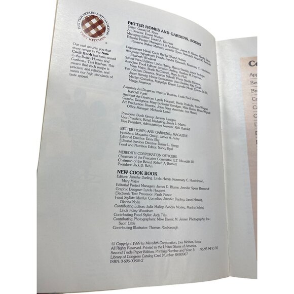 Better Homes & Gardens New Cook Book Paperback 1989 Red Plaid Edition - Picture 2 of 5